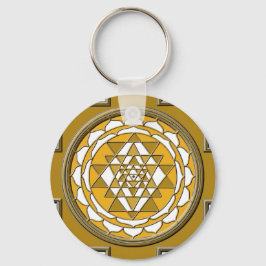 Chaveiro Sri Yantra Bronze