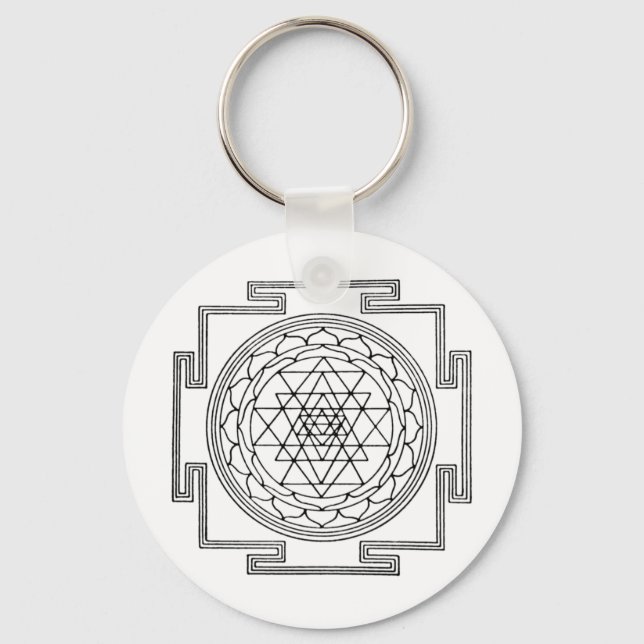 Chaveiro Sri Yantra Mandala (Frente)