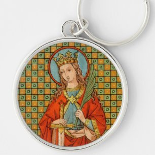 Chaveiro St. Barbara (JP 01) Metal Redondo