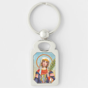 Chaveiro St. Catarina de Alexandria com traje egípcio
