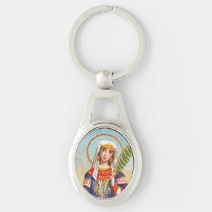 Chaveiro St. Catarina de Alexandria com traje egípcio