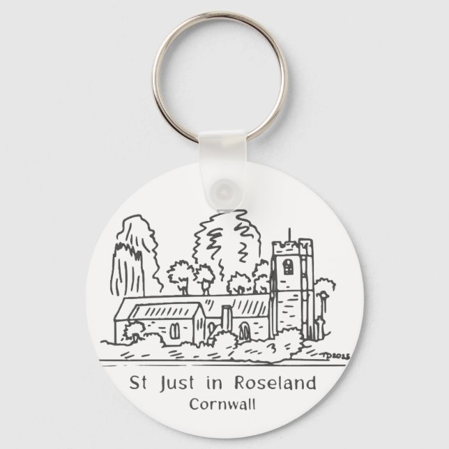 Chaveiro St Just in Roseland church keyring (Frente)