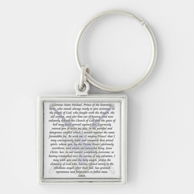 Chaveiro St Michael - espadas e protetor (Frente)