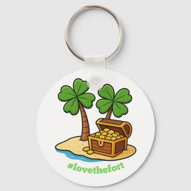 Chaveiro St. Patrick's Day Tropical Island Keychain (Frente)