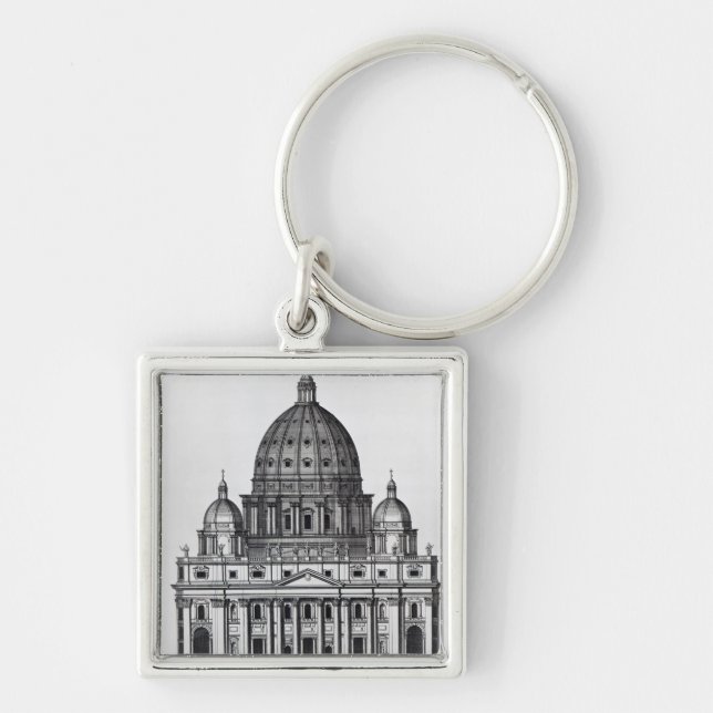 Chaveiro St Peter, Roma, gravada por C. Campbell (Frente)