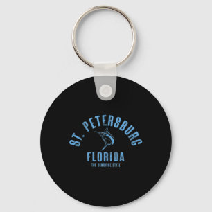 Chaveiro St. Petersburg Flórida Fl Retro Vintage Praia Fren