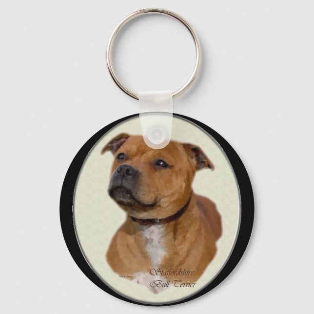 Chaveiro Staffordshire Bull Terrier Gifts (Frente)