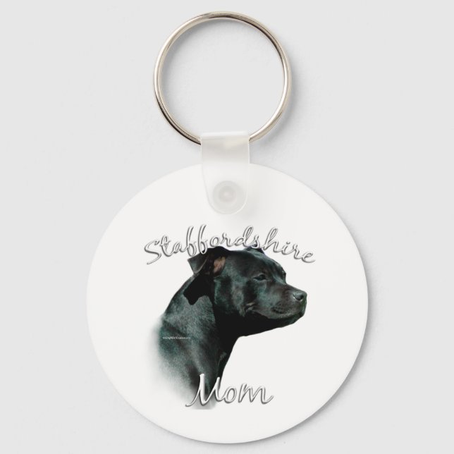 Chaveiro Staffordshire Bull Terrier Mãe 2 (Frente)