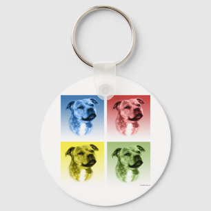 Chaveiro Staffordshire Bull Terrier Pop Art