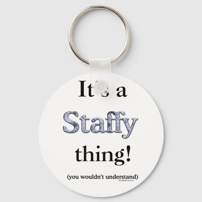 Chaveiro Staffordshire Bull Terrier Thing (Frente)