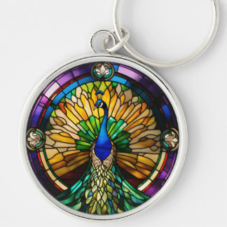 Chaveiro Stained Glass Peacock