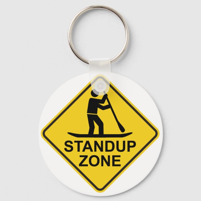 Chaveiro Standup Paddleboard Zone Road Sign (Frente)