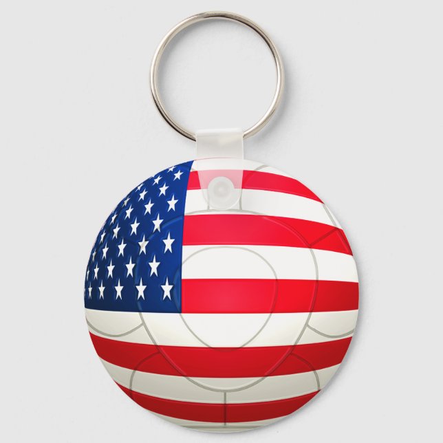 Chaveiro Star e Stripes - Futebol dos EUA (Frente)