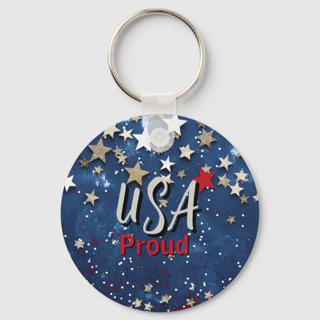 Chaveiro Star Spanged EUA Orgulhoso (Frente)