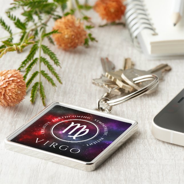 Chaveiro Starfield Virgo Maiden Western Zodiac (Lateral)