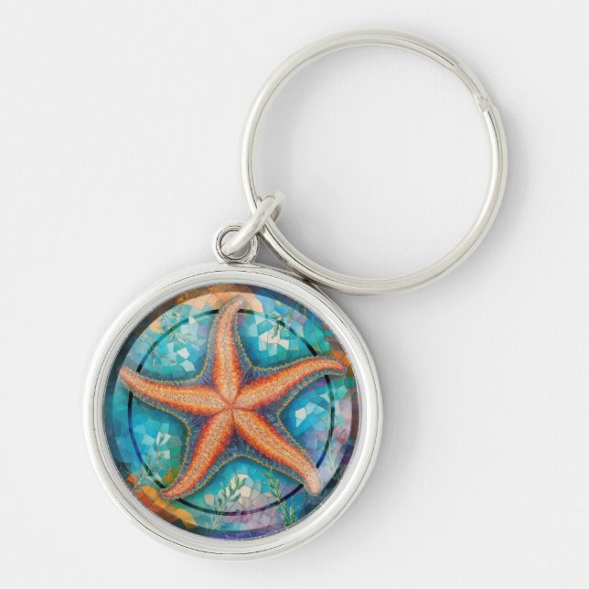Chaveiro Starfish Keyring Mosaic Sea Collection (Frente)