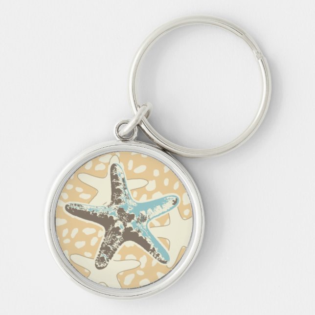 Chaveiro Starfish na Areia (Frente)