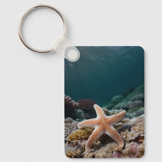 Chaveiro Starfish no mar profundo (Frente)