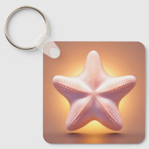 Chaveiro Starfish Rosa Grande