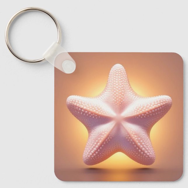 Chaveiro Starfish Rosa Grande (Frente)