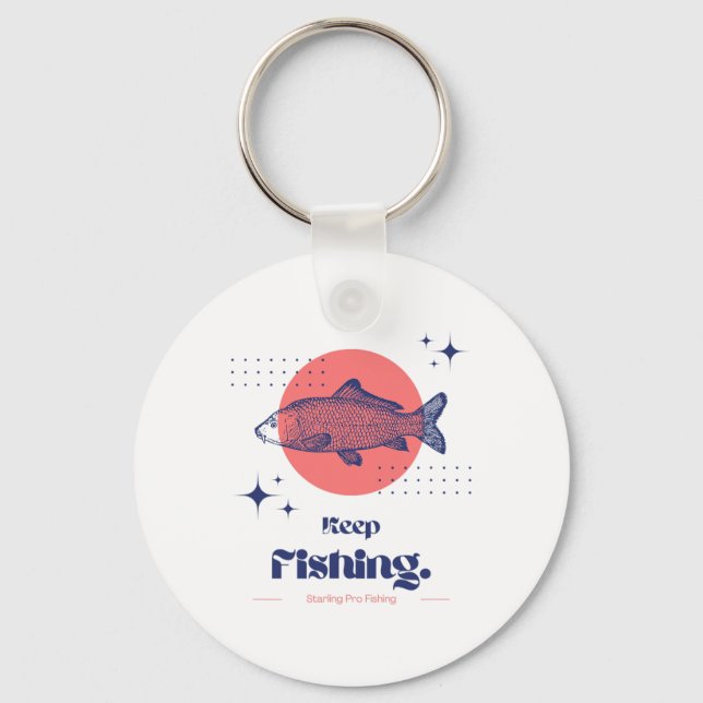 Chaveiro Starling Pro Fishing Continue Pescando  (Frente)