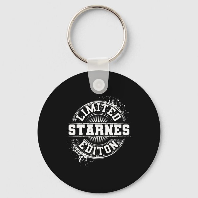 Chaveiro Starnes Funny Surname Family Tree Birthday Gift  (Frente)