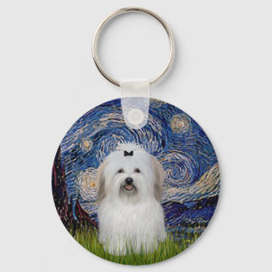 Chaveiro Starry Night - Coton de Tulear 2
