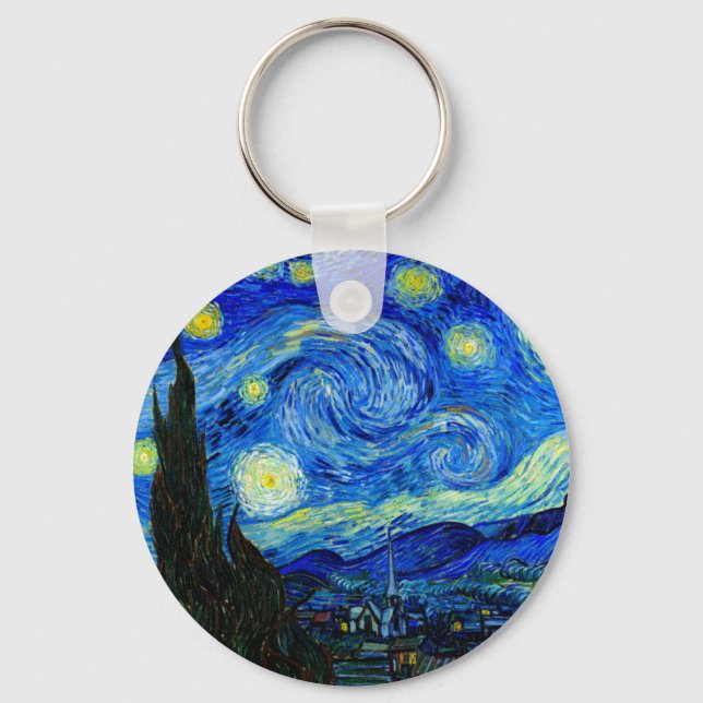 Chaveiro Starry Night por Van Gogh (Frente)