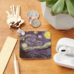 Chaveiro Starry Night por Vincent van Gogh, Vintage Fine Ar<br><div class="desc">Starry Night (1889), por Vincent van Gogh, é um apos impressionismo de pintura paisagística de arte. Uma vista de uma cidade num vale à noite com as nuvens a girar, as estrelas a brilhar e uma bela lua ouro amarela. Foi pintado durante o dia pela memória e é a pintura...</div>