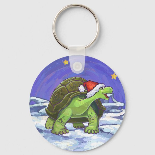 Chaveiro Starry Night Tortoise Natal (Frente)