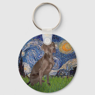 Chaveiro Starry Night - Weimaraner (Z)