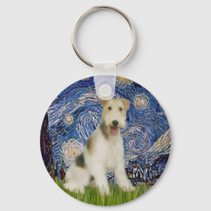 Chaveiro Starry Night - Wire Fox Terrier (M)