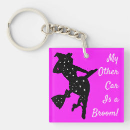 Chaveiro Starry Witch Meu Outro Carro é uma Broom