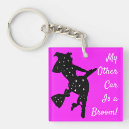 Chaveiro Starry Witch Meu Outro Carro é uma Broom