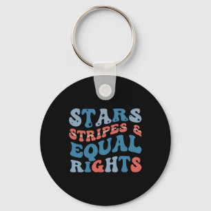 Chaveiro Stars Stripes e Igualdade de Direitos 4 de julho
