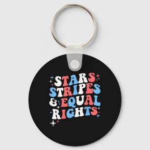 Chaveiro Stars Stripes e Igualdade de Direitos 4 de julho