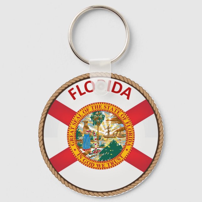Chaveiro State of Florida Flag Seal (Frente)