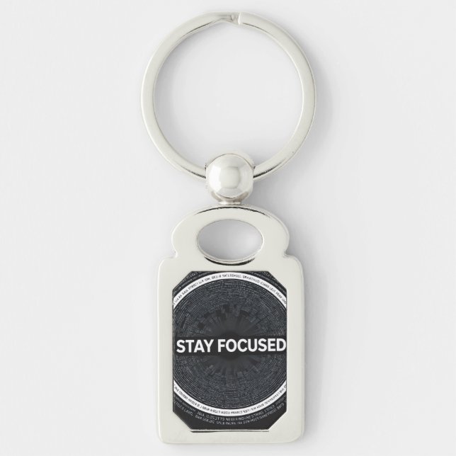 Chaveiro Stay Focused Motivational Keychain – (Frente)