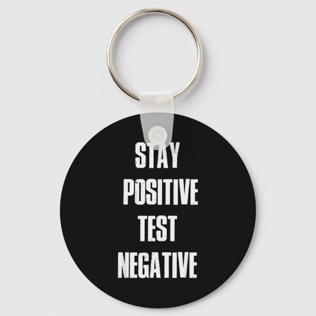 Chaveiro Stay Sitive Test Negative - Sitive Christmas Gift  (Frente)