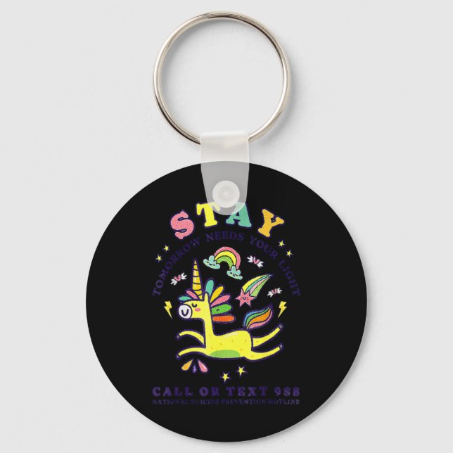 Chaveiro Stay The World Need You 988 Suicide Prevention  (Frente)