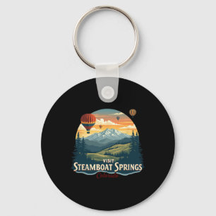 Chaveiro Steamboat Springs Colorado Esqui Pôr do sol Balão