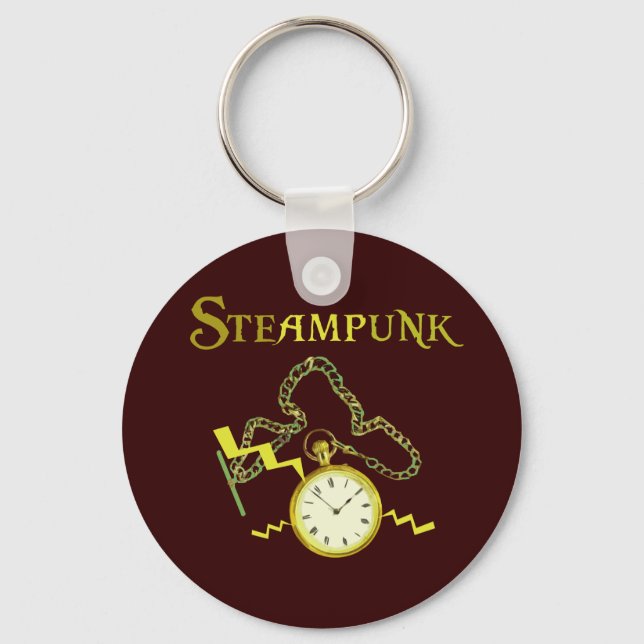 Chaveiro Steampunk Pocketwatch (Frente)