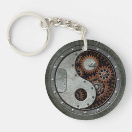 Chaveiro Steampunk Yin Yang