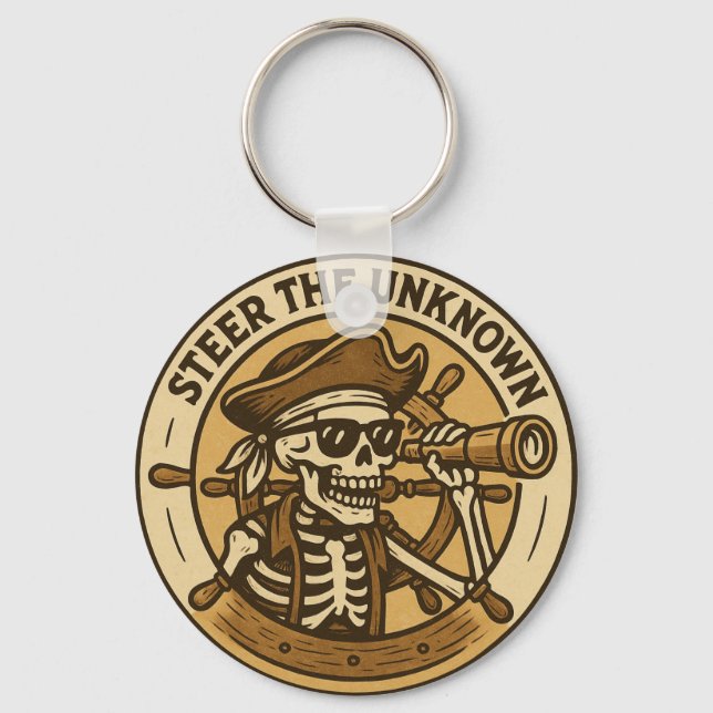 Chaveiro Steer The Unknown Pirate Skeleton (Frente)