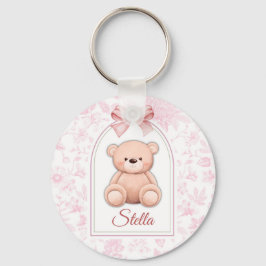 Chaveiro Stella | Design de Enfermeiro de Urso Rosa Persona