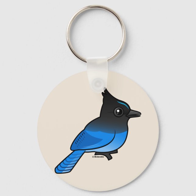 Chaveiro Steller's Jay (Frente)