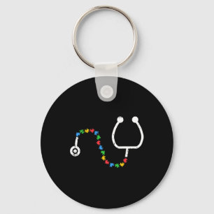 Chaveiro Stethoscope Autismo Sensibilização Médica Enfermei