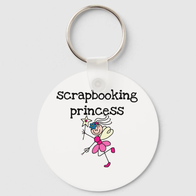 Chaveiro Stick Figure Scrapbook Princess (Frente)