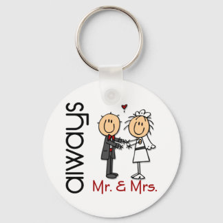 Chaveiro Stick Figure Wedding Casal & Sra. Always