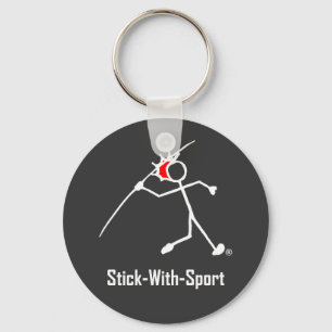 Chaveiro Stick With Sport Javelin Stickman Red Dark